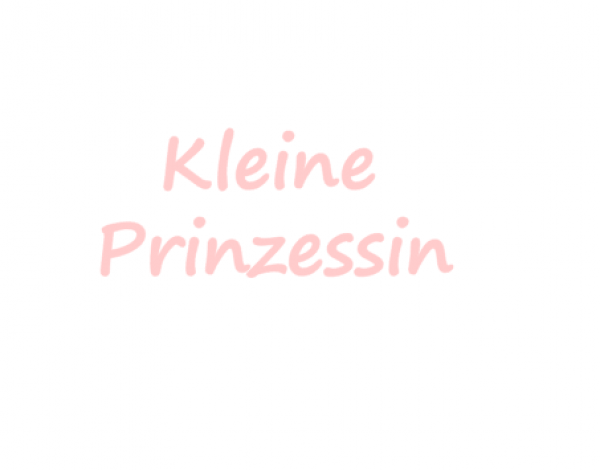 Kleine Prinzessin Bügelbild